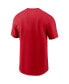 ფოტო #4 პროდუქტის Men's Red Boston Red Sox Cooperstown Collection Logo T-shirt