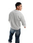 Calvin Klein layered gel logo sweatshirt in grey