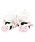 Фото #5 товара Baby Girls Cozy Fleece Booties, Cow Pig, 0-6 Months