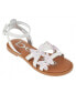 Фото #1 товара Big Girl's Strappy Sandal with Rhinestone Butterfly Appliques Polyurethane Sandals