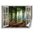 Фото #1 товара Fototapete, Fensterblick Morgen im Wald