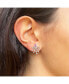 ფოტო #2 პროდუქტის Pink Sapphire and Diamond Burst Earrings