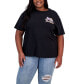 ფოტო #1 პროდუქტის Trendy Plus Size Bronco Back Hit Cotton T-Shirt