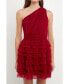 Фото #1 товара Women's Tiered Tulle Mini Dress
