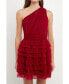 Women's Tiered Tulle Mini Dress