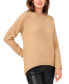 ფოტო #1 პროდუქტის Women's Mock-Neck High-Low Sweater