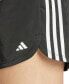 ფოტო #4 პროდუქტის Plus Size Pacer Training 3-Stripes Woven High-Rise Shorts