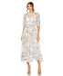 ფოტო #1 პროდუქტის Women's Embellished High Neck Long Sleeve Gown