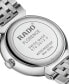 ფოტო #2 პროდუქტის Women's Swiss Florence Classic Diamond (1/20 ct. t.w.) Stainless Steel Bracelet Watch 30mm