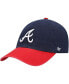 Фото #2 товара Men's Navy Atlanta Braves Clean Up Adjustable Hat