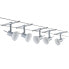 PAULMANN PLM 94136 - Seilsystem WireSystem Set Sheela 5 Spots GU5.3 - Rail lighting spot - GU5.3 - 5 bulb(s) - LED - 10 W - Chrome