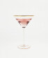 Glass Stemmed Martini Glasses, Set of 4