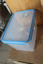 Emsa Emsa CLIP & CLOSE food storage container (transparent/blue, 10.6 liters, large format)