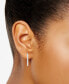 ფოტო #2 პროდუქტის Lab Grown Diamond In & Out Small Hoop Earrings (3 ct. t.w.) in 14k White, Yellow or Rose Gold
