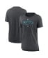 Фото #1 товара Women's Heather Charcoal Seattle Mariners Authentic Collection Early Work Tri-Blend T-shirt