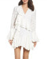 C/meo Collective Phase Ruffle Lace Minidress, Size Medium - Ivory 147352