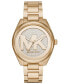 ფოტო #1 პროდუქტის Women's Janelle Gold-Tone Stainless Steel Bracelet Watch 42mm