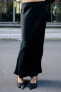 Satin midi skirt