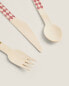 Фото #4 товара Children’s bamboo cutlery set (pack of 12)