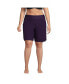 Фото #3 товара Plus Size 9" Quick Dry Modest Swim Shorts with Panty