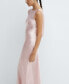 ფოტო #7 პროდუქტის Women's Open-Back Satin-Effect Dress