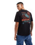 Timberland boot back print t-shirt in black