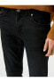 Erkek Siyah Jeans 3WAM40127BD
