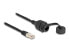 Delock Kabel RJ50 Stecker zu Buchse zum Einbau mit Verschlusskappe - Cable