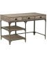 Фото #7 товара Gorden Desk In Weathered Oak & Silver