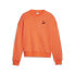 Фото #1 товара Puma Classics Oversized Crew Neck Sweatshirt Womens Orange Casual Athletic Outer
