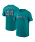 Фото #6 товара Nike Men's Julio Rodriguez Aqua Seattle Mariners Fuse Name Number T-Shirt