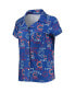 Women's Royal Chicago Cubs Flagship Allover Print Top and Shorts Sleep Set