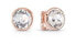Фото #1 товара Frontiers Gold Plated Clear Crystal Earrings JUBE02159JWRGT/U
