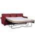 Фото #4 товара Orid 84" Queen Leather Roll Arm Sleeper, Created for Macy's