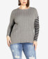 Plus Size Sandy Round Neck Sweater