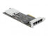 Фото #6 товара Delock 89192 - Internal - Wired - PCI Express - Ethernet - 1000 Mbit/s - Black - Metallic