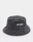 Фото #1 товара Reclaimed Vintage unisex logo bucket hat in black