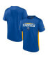 Фото #1 товара Men's Royal, Gold Buffalo Sabres Authentic Pro Rink Tech T-Shirt