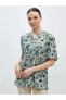 Фото #13 товара LCW Grace Kaçık Yaka Çiçekli Kısa Kollu Kadın Bluz