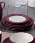 Фото #11 товара Colorwave Rim Burgundy 16-Pc. Dinnerware Set, Service for 4
