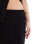 Фото #4 товара SNDYS knit rib maxi skirt co-ord in black