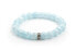 Фото #1 товара Beaded bracelet made of light blue crystal MINK45 / 17