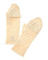 Фото #2 товара Hannah Rose Delaney Zig Zag Flip Top Cashmere Gloves Women's White