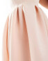 ASOS DESIGN statement curved hem skirt maxi dress in pink