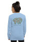 ფოტო #2 პროდუქტის Juniors' Strawberry Patchwork Unisex Long Sleeve T-Shirt