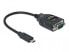 Фото #1 товара Переходник USB Type-C - RS-232 DB9 Delock 64038 - Черный 0,15 м - Мужской - Мужской