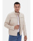 ფოტო #7 პროდუქტის Men's Biker Jacket, Beige