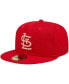 ფოტო #1 პროდუქტის Men's Red St. Louis Cardinals Monochrome Camo 59FIFTY Fitted Hat