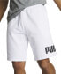 ფოტო #1 პროდუქტის Men's Regular-Fit Big Logo-Print Fleece 10" Shorts