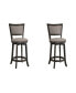 Maria Weathered Bar 29" Bar Stools, Set of 2